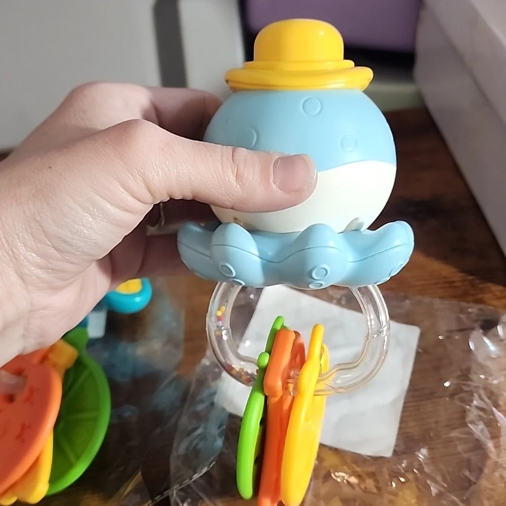 0-6 Months Teething Rattle Toys, Early Educational Toys To Develop Hand Eye